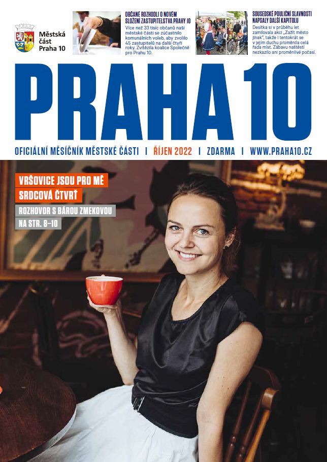 Titulní stránka časopisu Praha 10