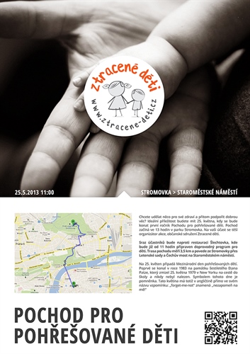 Ztracené děti pořádají Pochod pro pohřešované děti