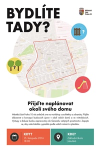 Přijďte diskutovat s architekty a urbanisty o lokalitě, kde žijete