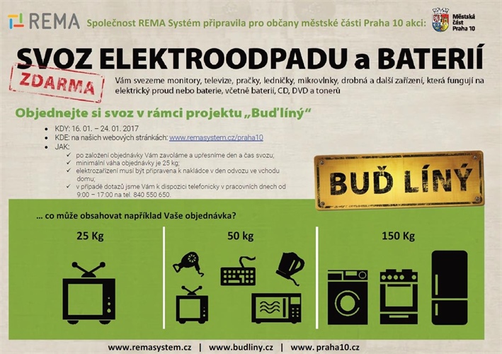 Pro starou TV nebo pračku si přijedou až k Vám domů