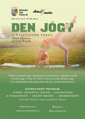 Den jógy v Malešickém parku