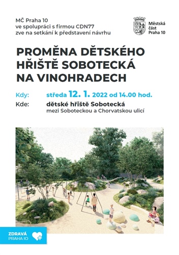 Proměna dětského hřiště Sobotecká na Vinohradech
