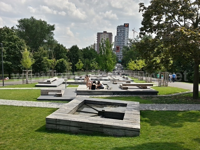 Vodní prvky v Malešickém parku