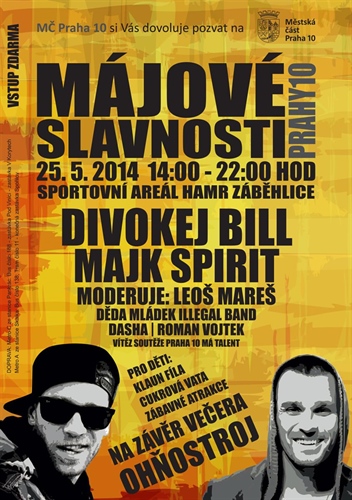 Tradiční Májové slavnosti Prahy 10 již tuto neděli