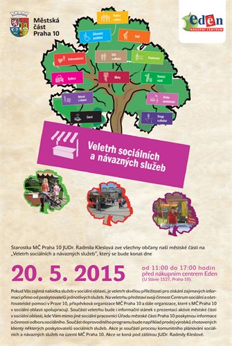 Blíží se Veletrh sociálních a návazných služeb, letos opět před NC Eden