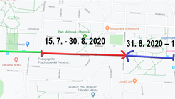 Začíná další část rekonstrukce Jabloňové ulice